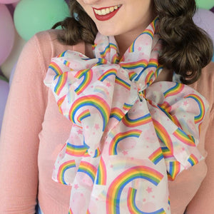 Erstwilder Rainbow Heart Large Neck Scarf SC1042-8001