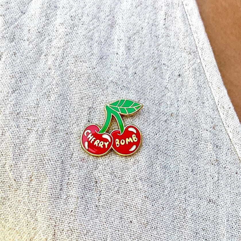 Erstwilder Cherry Bomb Enamel Pin EP0011-1040