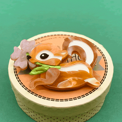 Erstwilder Chocolate the Chipmunk Brooch BH7012-9020