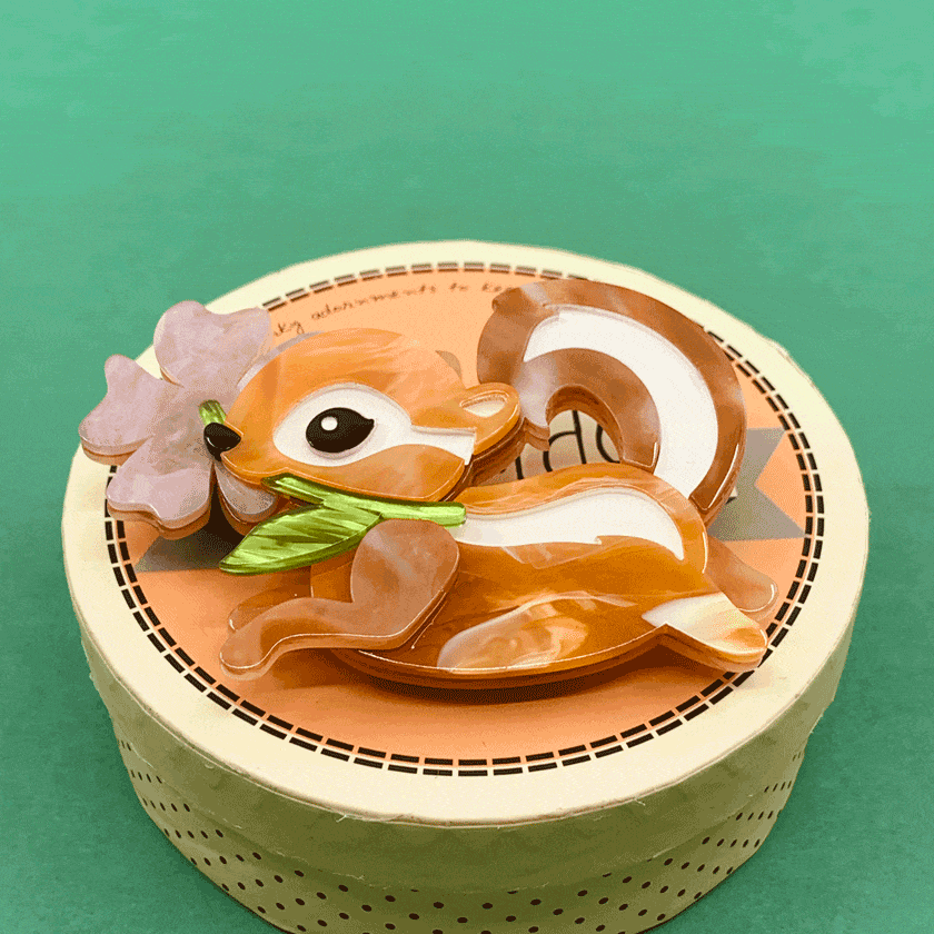 Erstwilder Chocolate the Chipmunk Brooch BH7012-9020