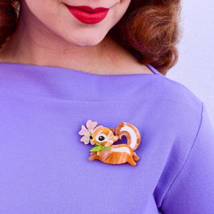 Erstwilder Chocolate the Chipmunk Brooch BH7012-9020