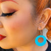 Erstwilder Essentials Circle Bubble Resin Drop Earrings -Teal EE1004-BU4400
