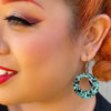 Erstwilder Essentials Circle Chunky Glitter Resin Drop Earrings -Mint EE1004-CG4300