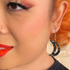 Erstwilder Essentials Crescent Moon Chunky Glitter Resin Drop Earrings - Gold EE1006-CG6500