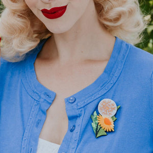 Erstwilder Dandelion's Ballad Brooch BH7191-8060