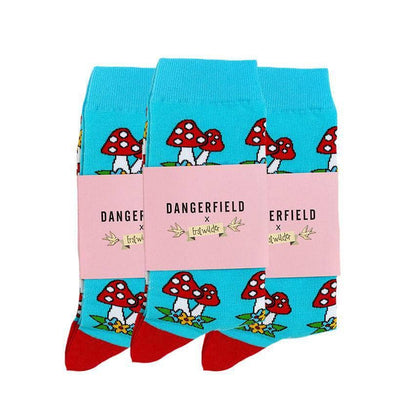 Erstwilder Forest Fun Guy Socks 3-Pack SOCK3PACKMUSHROOM