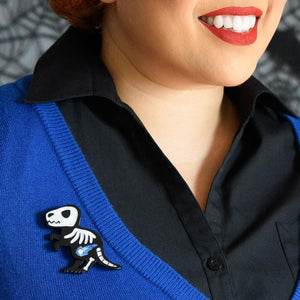 Erstwilder Dead-o-Saurus Rex Brooch BH6914-7080