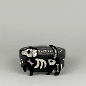 Erstwilder Doggo Darkness Brooch BH6751-8070