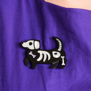 Erstwilder Doggo Darkness Brooch BH6751-8070