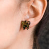 Erstwilder Essentials Cat Chunky Glitter Resin Stud Earrings - Yellow EE0012-CG6000