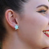 Erstwilder Essentials Star Marble Resin Stud Earrings - Mint EE0002-MA4300