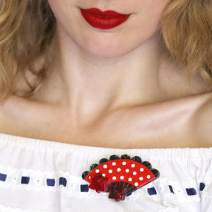 Erstwilder Pretty Pericon Fan Brooch BH6819-1070