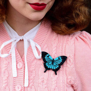 Erstwilder Blue Emperor Brooch BH6975-3070