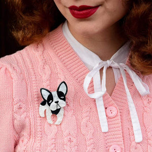 Erstwilder Fabian the French Bulldog Brooch BH5272-7080