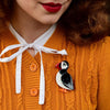 Piccolo Puffin Brooch