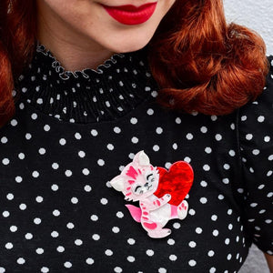 Erstwilder Feline the Love Brooch BH6990-2110