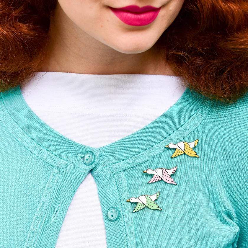 Erstwilder Dancing Duck Enamel Pin EP0059-8040