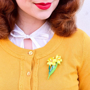 Erstwilder Garden Goddess Daffodil Brooch BH6794-6740