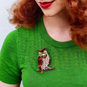 Erstwilder Gillian the Giving Owl Brooch BH7091-9291