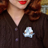 Erstwilder Glitter and Glide Skates Brooch BH6935-8072