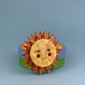 Erstwilder Golden Ray Brooch BH7043-6065