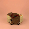 Erstwilder Grouchy Bear Brooch BH4038-9000