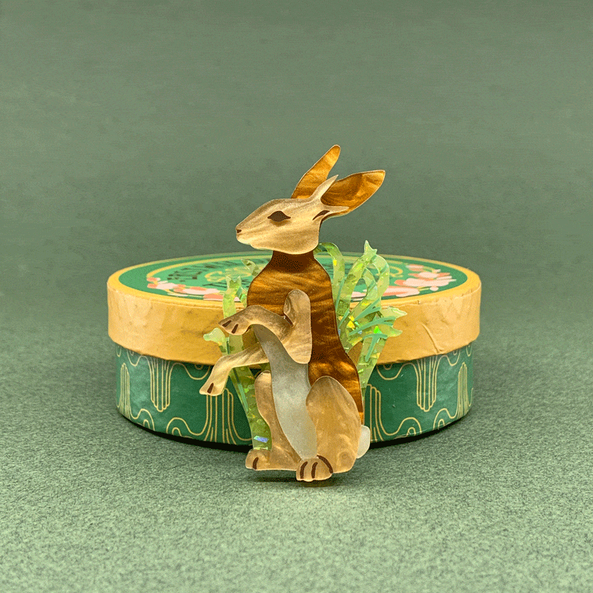 Habitual Hare Brooch Erstwilder