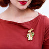 Erstwilder Habitual Hare Brooch BH7025-9290
