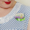 Happy Glamper Brooch