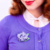 Heartfelt Hydrangea Brooch