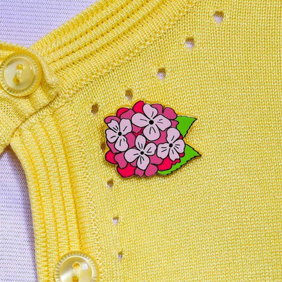 Erstwilder Heartfelt Hydrangea Enamel Pin EP0020-2040