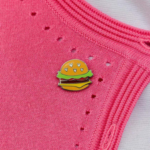 Erstwilder Hearty Hamburger Enamel Pin EP0026-0100