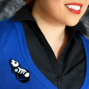 Erstwilder Hell Bound Howler Brooch BH6916-7080