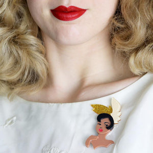 Erstwilder Bronze Venus Brooch BH6848-6590