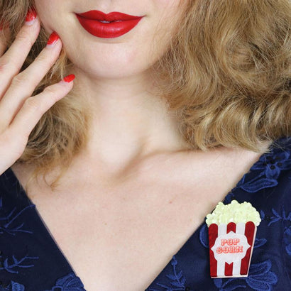 Erstwilder Concession Stand Classic Popcorn Brooch BH6845-1080