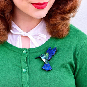 Erstwilder Hyacinth the Hummingbird Brooch BH5282-4030