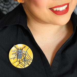 Erstwilder Itsy Bitsy Spider Brooch BH6903-6070