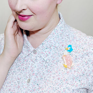 Erstwilder Jemima Puddle-Duck Brooch BH6779-2030