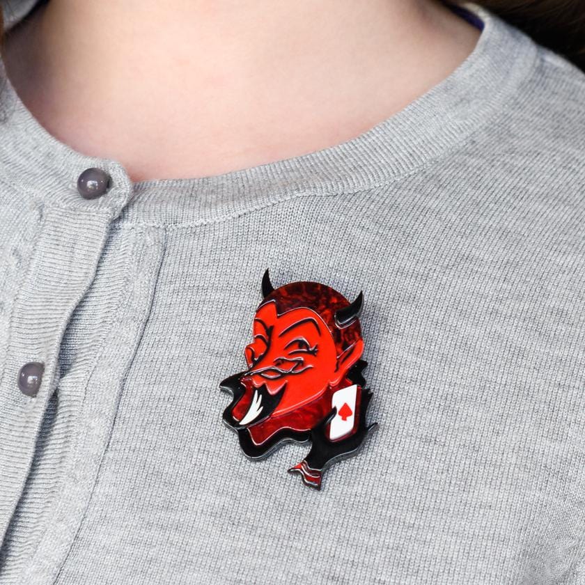 Erstwilder Deal With the Devil Brooch BH7119-1070