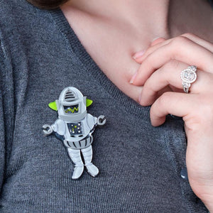 Erstwilder Robert the Rational Robot Brooch BH7121-7100
