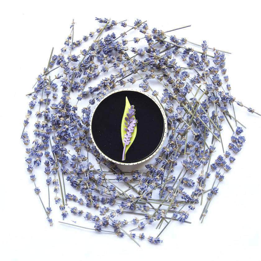 Erstwilder Lavender Daze Brooch BH6796-5040
