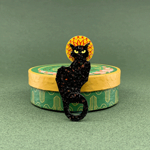 Erstwilder Le Chat Noir Brooch BH7020-7065