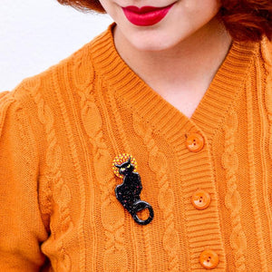 Erstwilder Le Chat Noir Brooch BH7020-7065