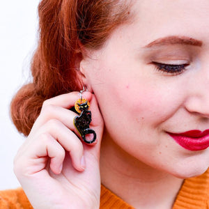 Erstwilder Le Chat Noir Earrings E7020-7065