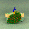 Le Peacock Royal Brooch