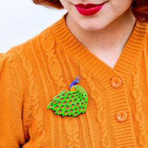 Erstwilder Le Peacock Royal Brooch BH7031-4030