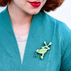 Leaps and Bounds Brooch