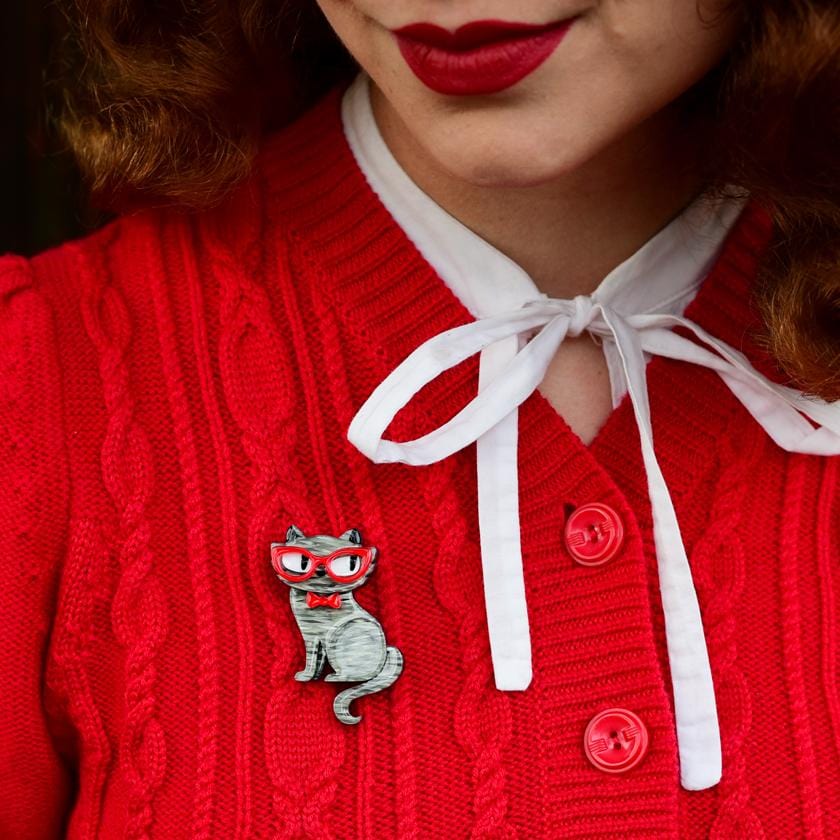 Erstwilder Elissa the Indie Cat Mini Brooch MN0002-7310