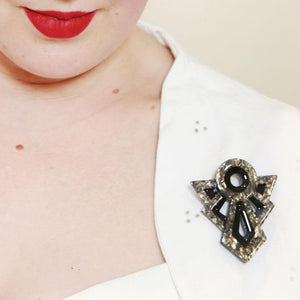 Erstwilder Modernist Motif Brooch BH6882-9270