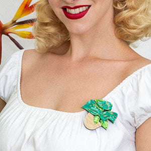 Erstwilder Show Me the Money Plant Brooch BH6810-4092